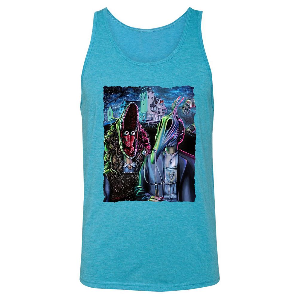 Unisex Jersey Tank - EUWP6YQQ - Aqua Triblend - 3