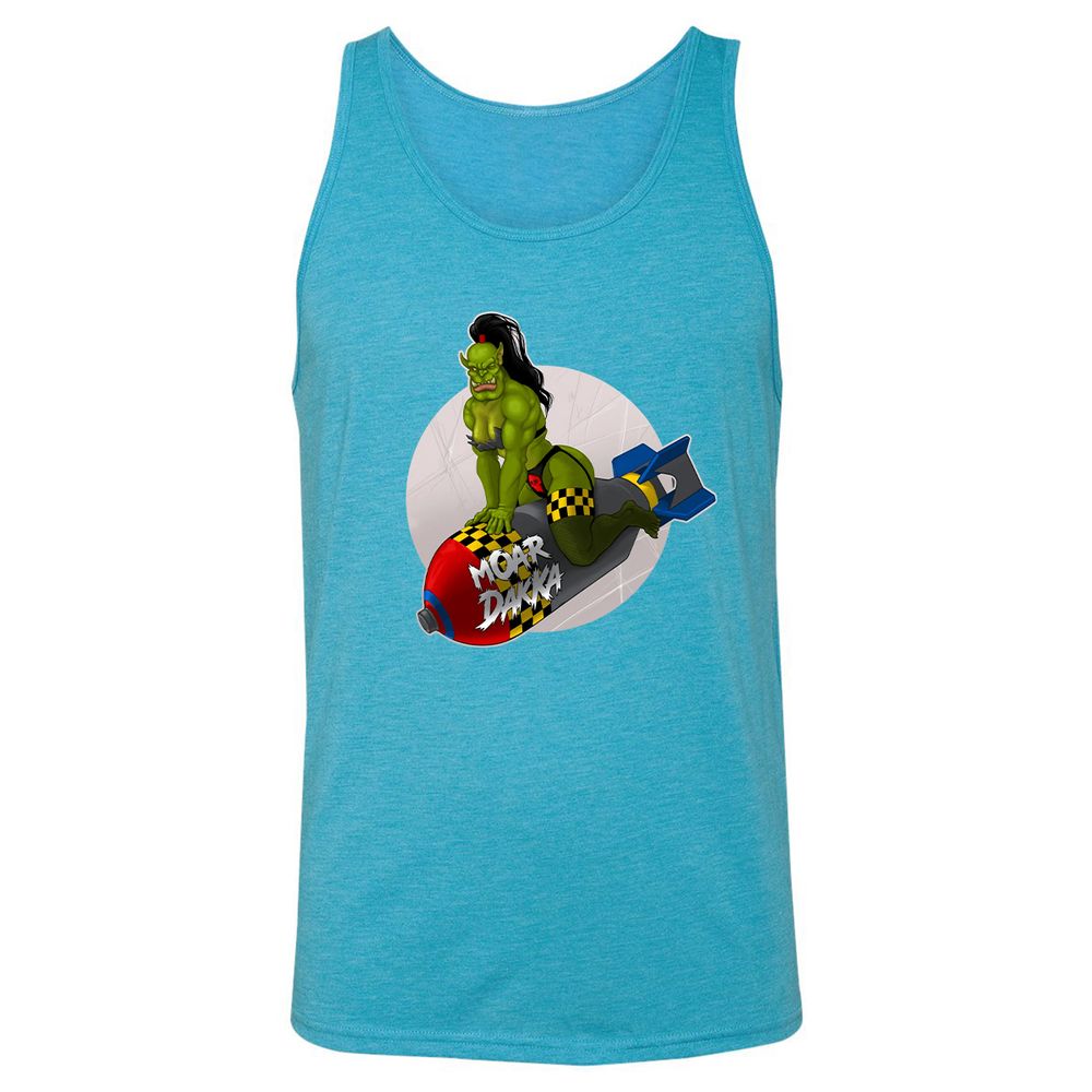 Unisex Jersey Tank - CC4ALWEN - Aqua Triblend - 3