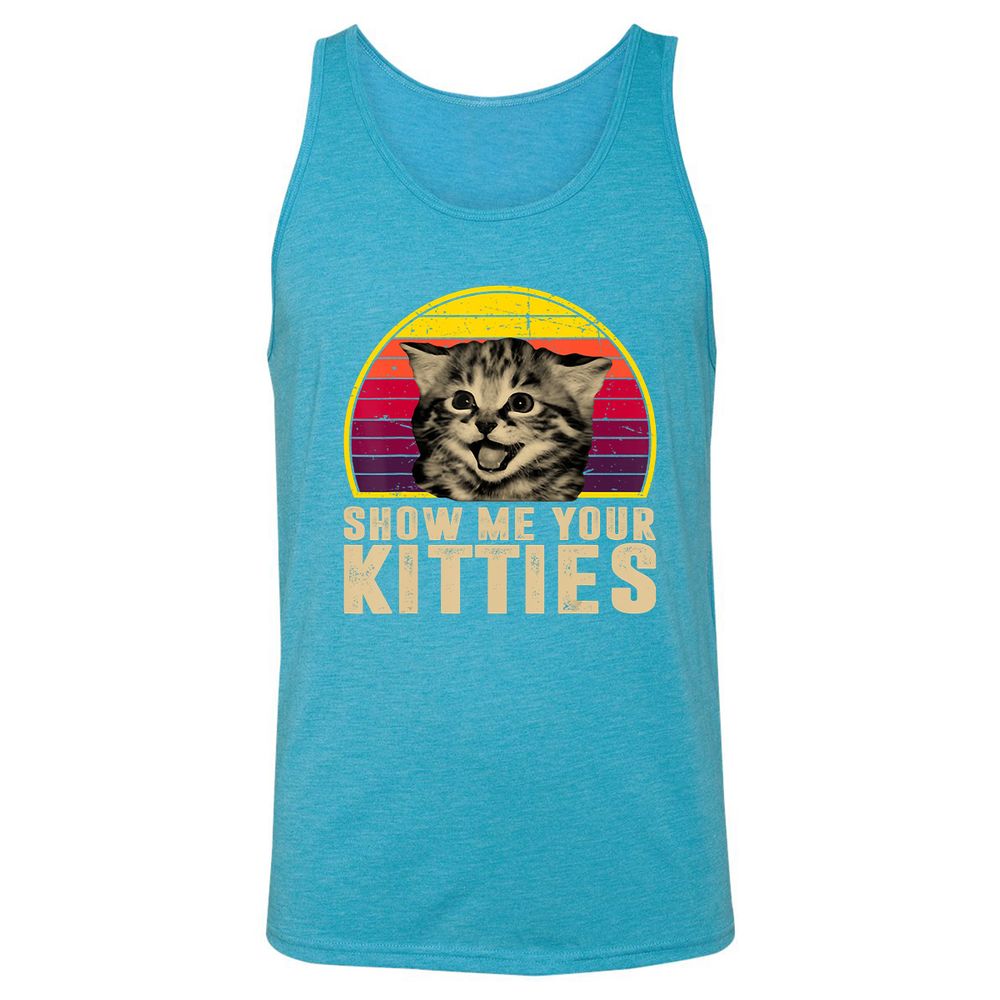 Unisex Jersey Tank - TDHRXMHP - Aqua Triblend - 3