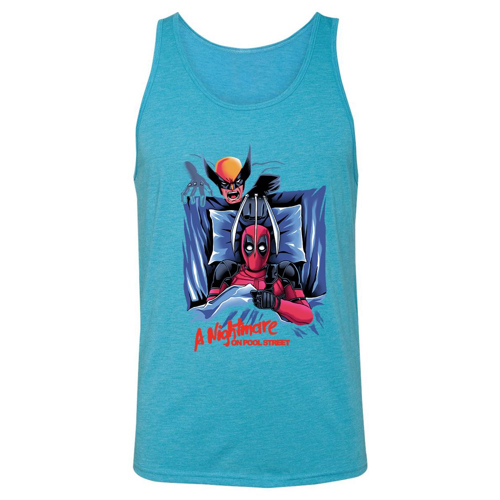 Unisex Jersey Tank - QJAD4KTX - Aqua Triblend - 3