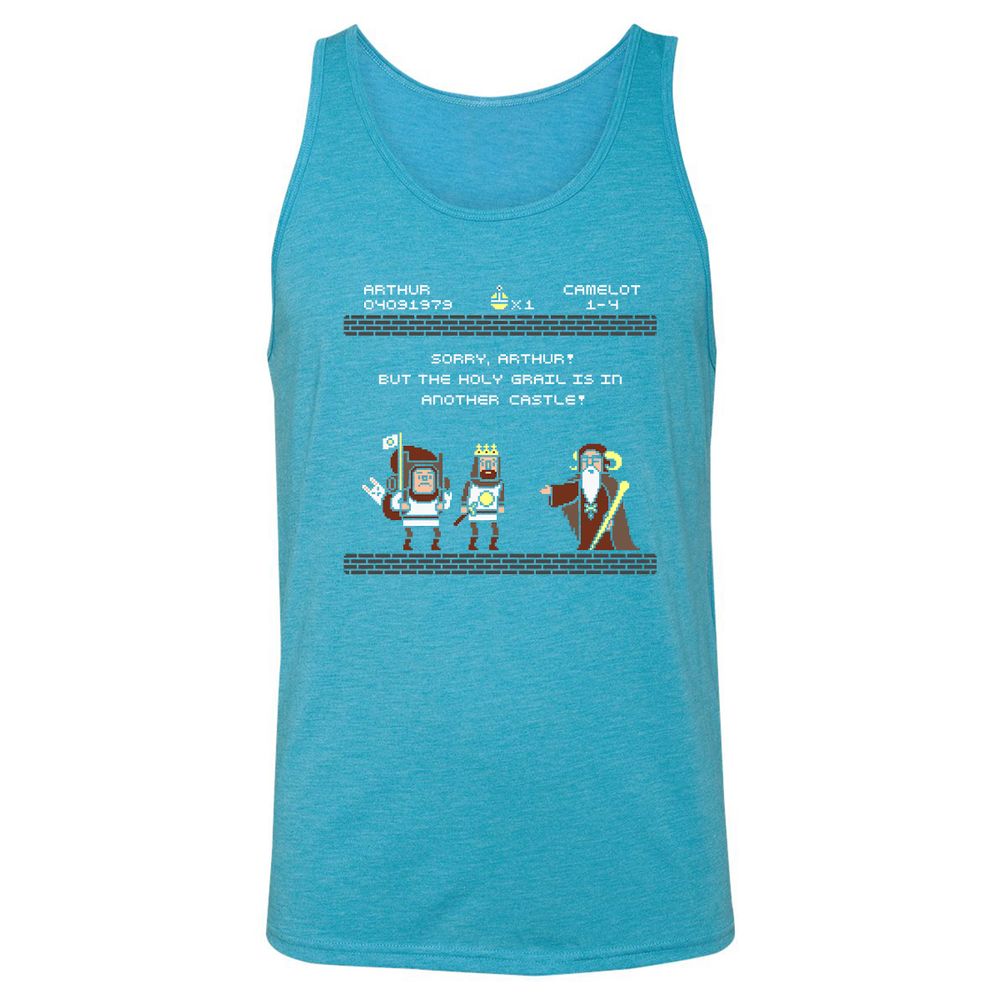 Unisex Jersey Tank - HLDBK6B6 - Aqua Triblend - 3