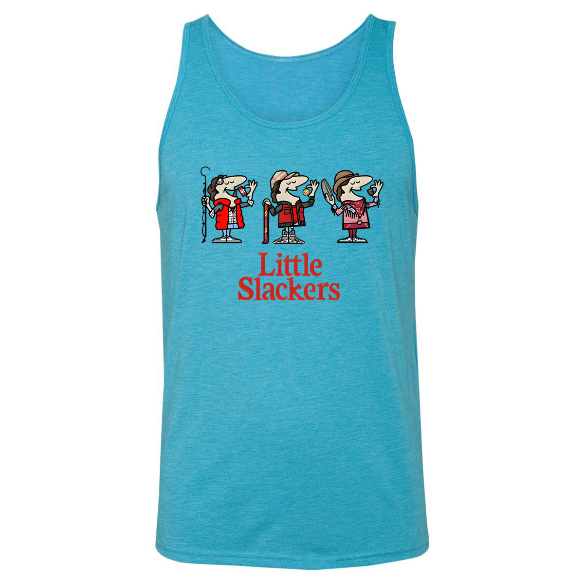 Unisex Jersey Tank - DZACTK2G - Aqua Triblend - 3