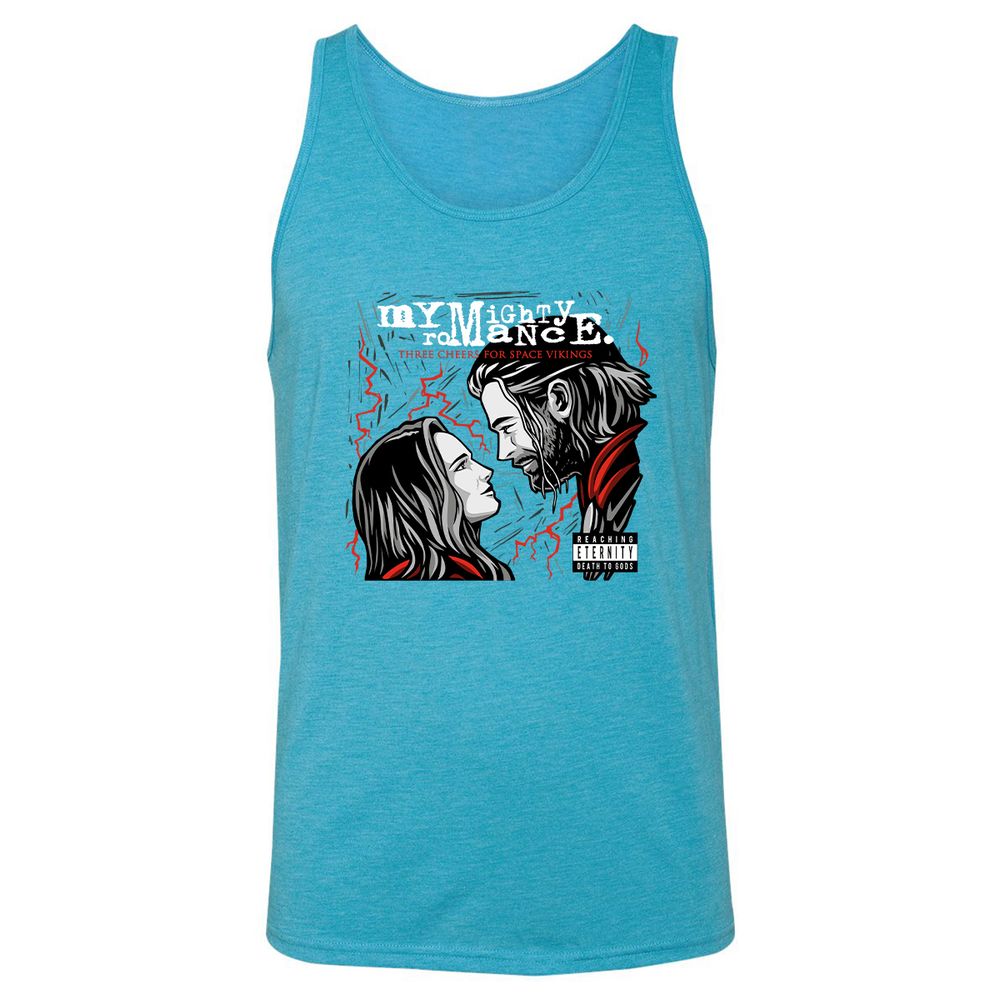 Unisex Jersey Tank - 1YEWU8X4 - Aqua Triblend - 3
