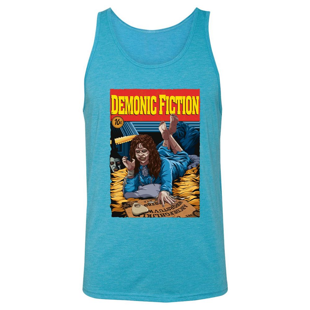 Unisex Jersey Tank - QJEK3HCN - Aqua Triblend - 3