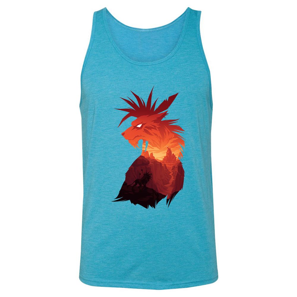 Unisex Jersey Tank - DRPL2MG5 - Aqua Triblend - 3