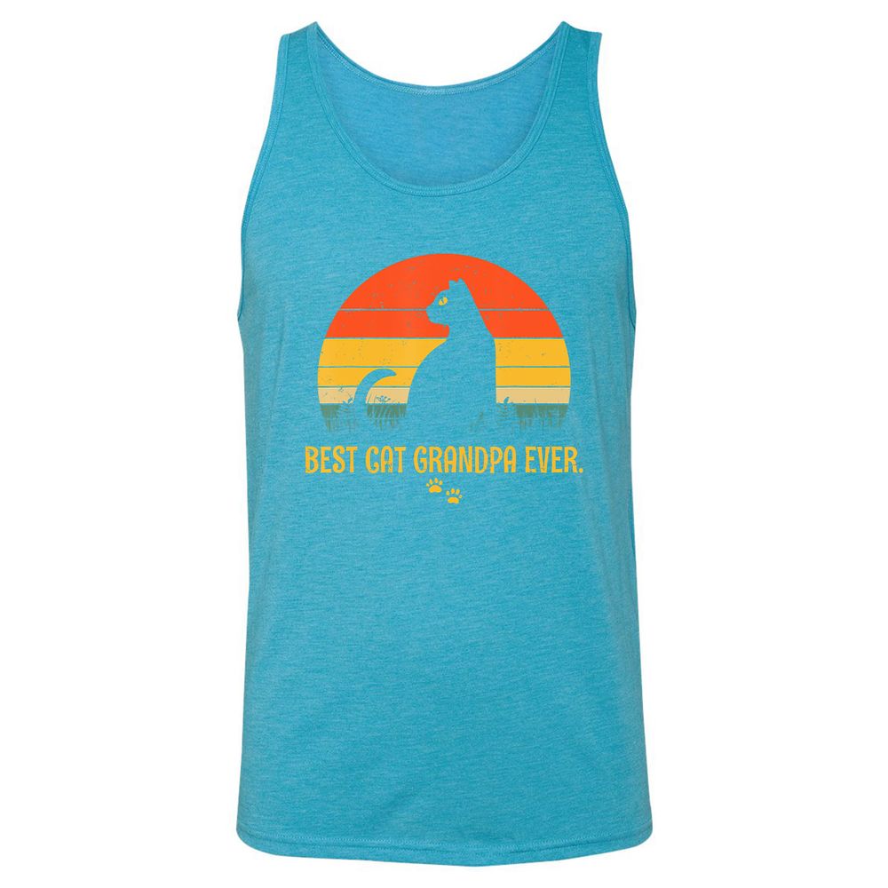 Unisex Jersey Tank - F8VB6FRE - Aqua Triblend - 3
