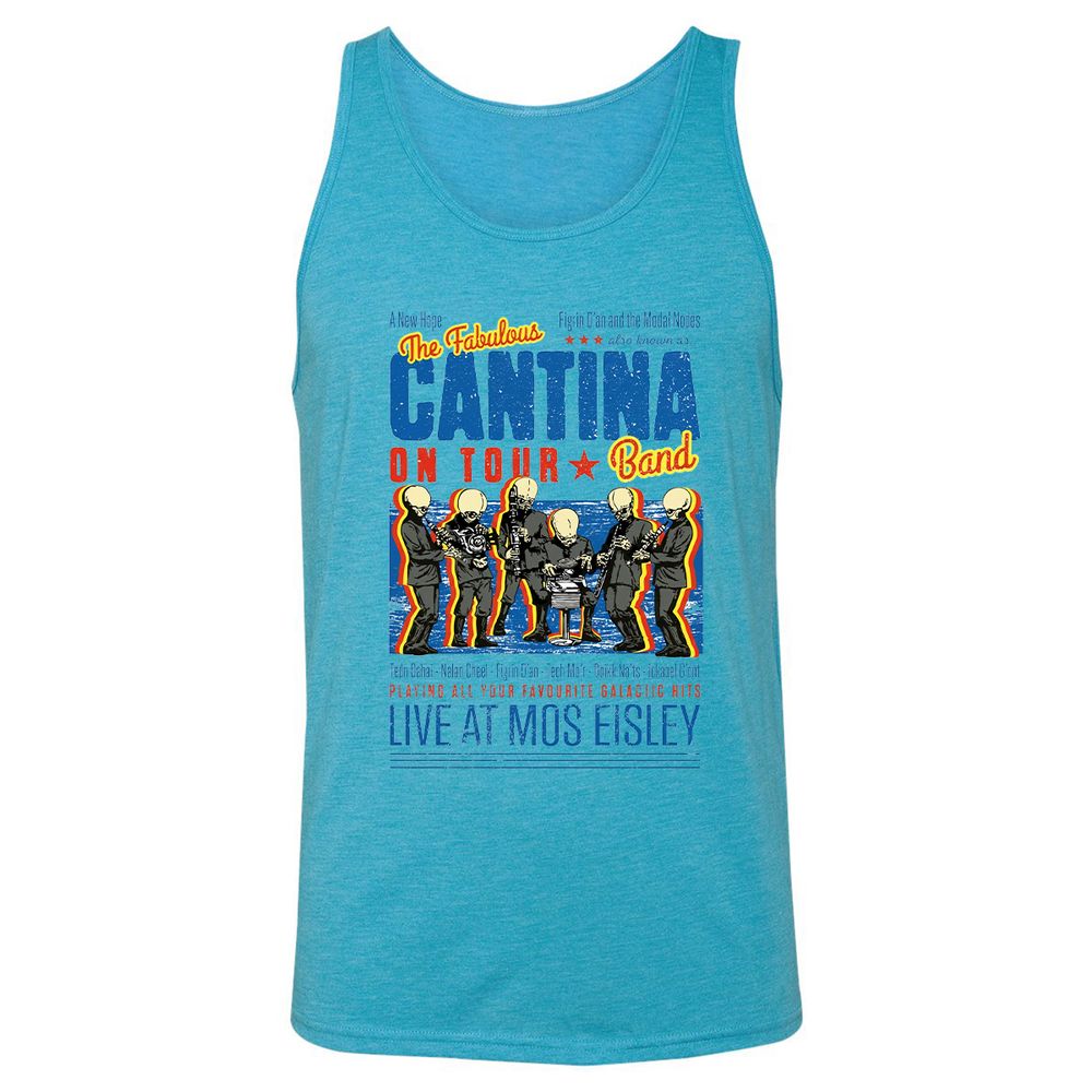 Unisex Jersey Tank - XKW3UQAU - Aqua Triblend - 3