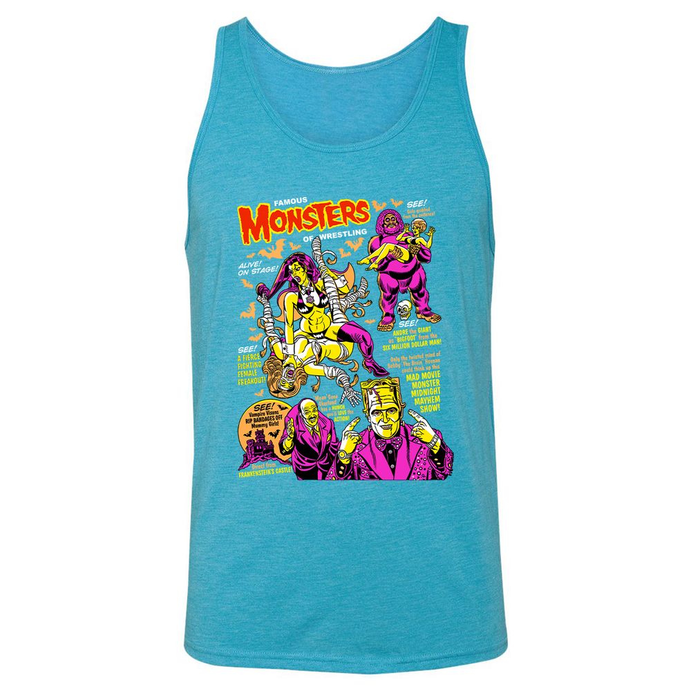 Unisex Jersey Tank - 7K7FUXVU - Aqua Triblend - 3