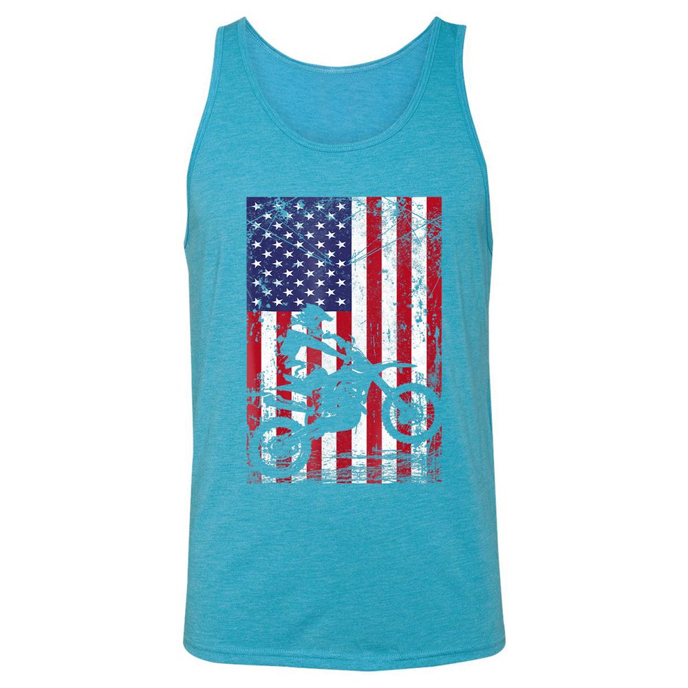 Unisex Jersey Tank - THX4ZF85 - Aqua Triblend - 3