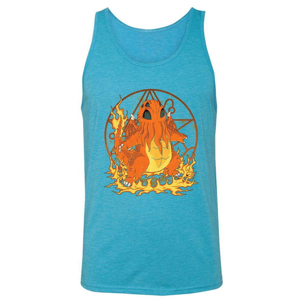Unisex Jersey Tank - RXLJWJWH - Aqua Triblend - 3