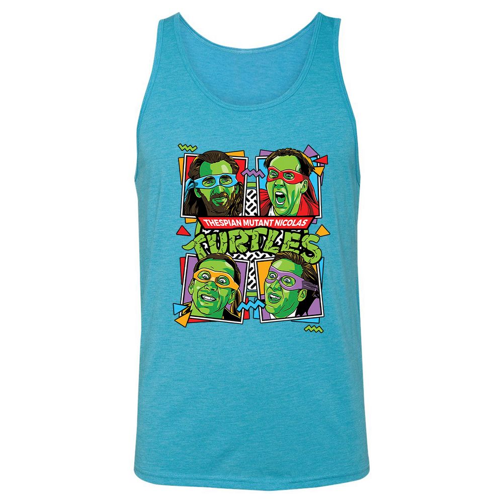 Unisex Jersey Tank - ZWWM7ZTB - Aqua Triblend - 3