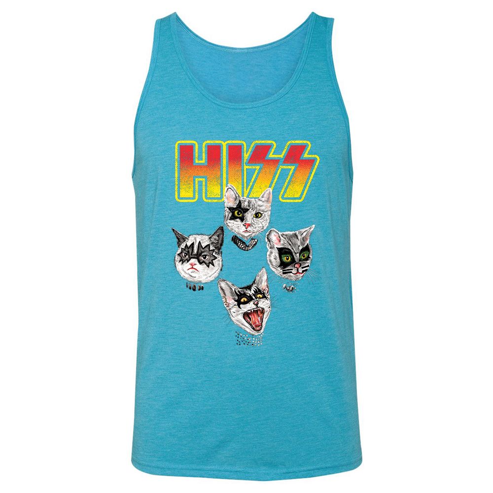 Unisex Jersey Tank - DJAUW673 - Aqua Triblend - 3