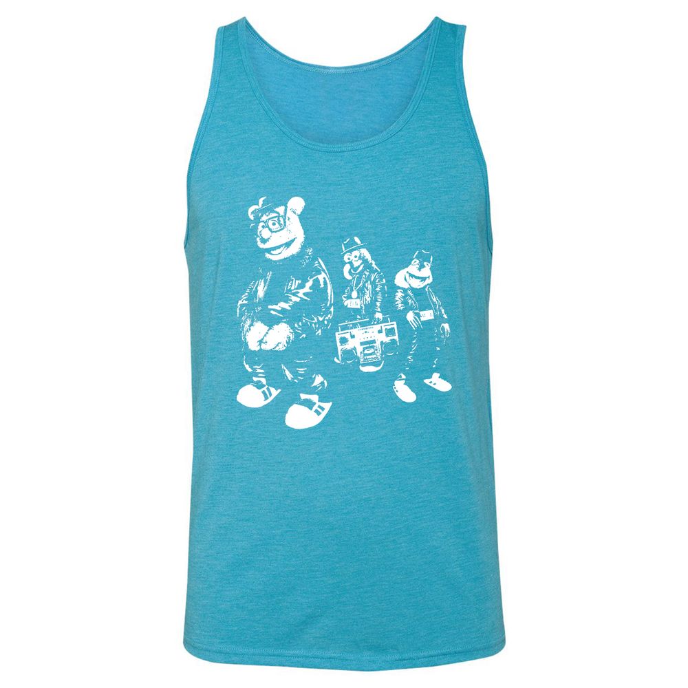 Unisex Jersey Tank - NFDBB4FQ - Aqua Triblend - 3