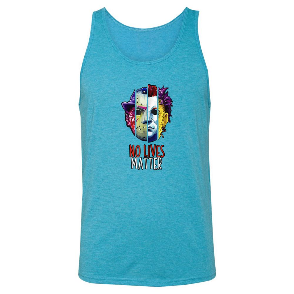 Unisex Jersey Tank - QV1THRSZ - Aqua Triblend - 3