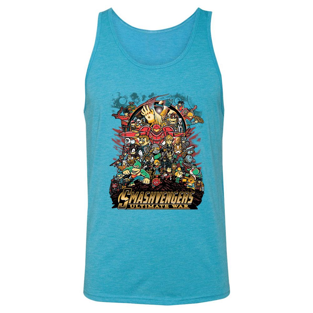 Unisex Jersey Tank - 1QT7E3TQ - Aqua Triblend - 3