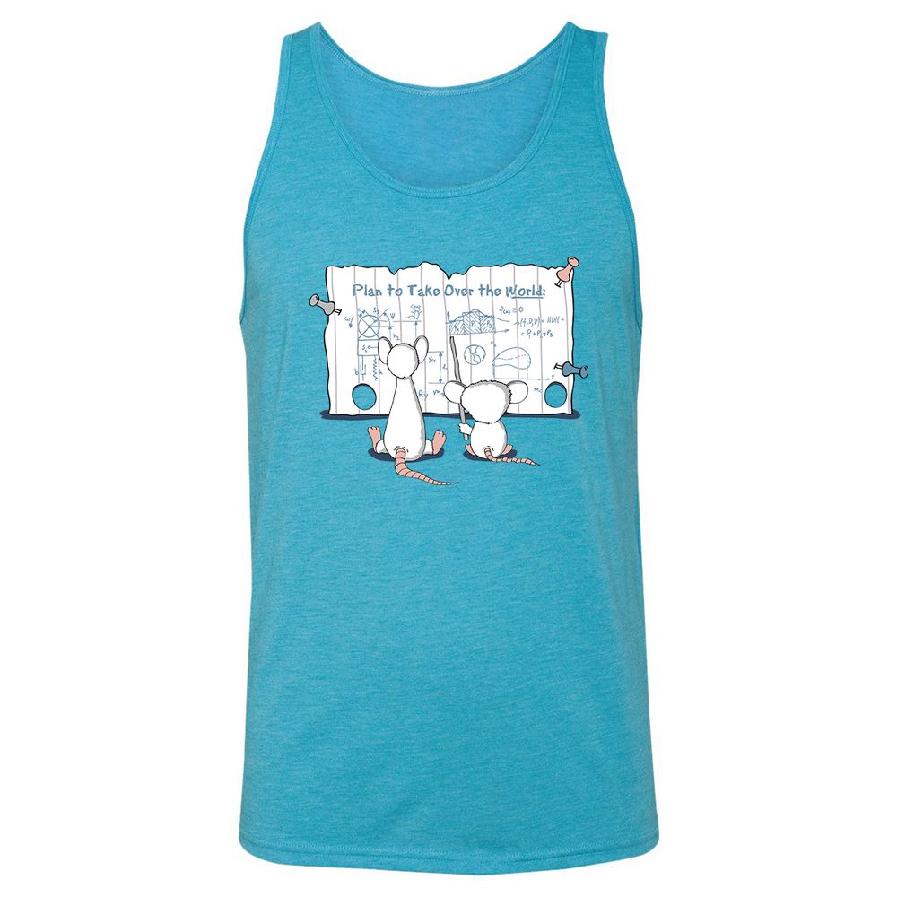 Unisex Jersey Tank - Y8TF9ENV - Aqua Triblend - 3