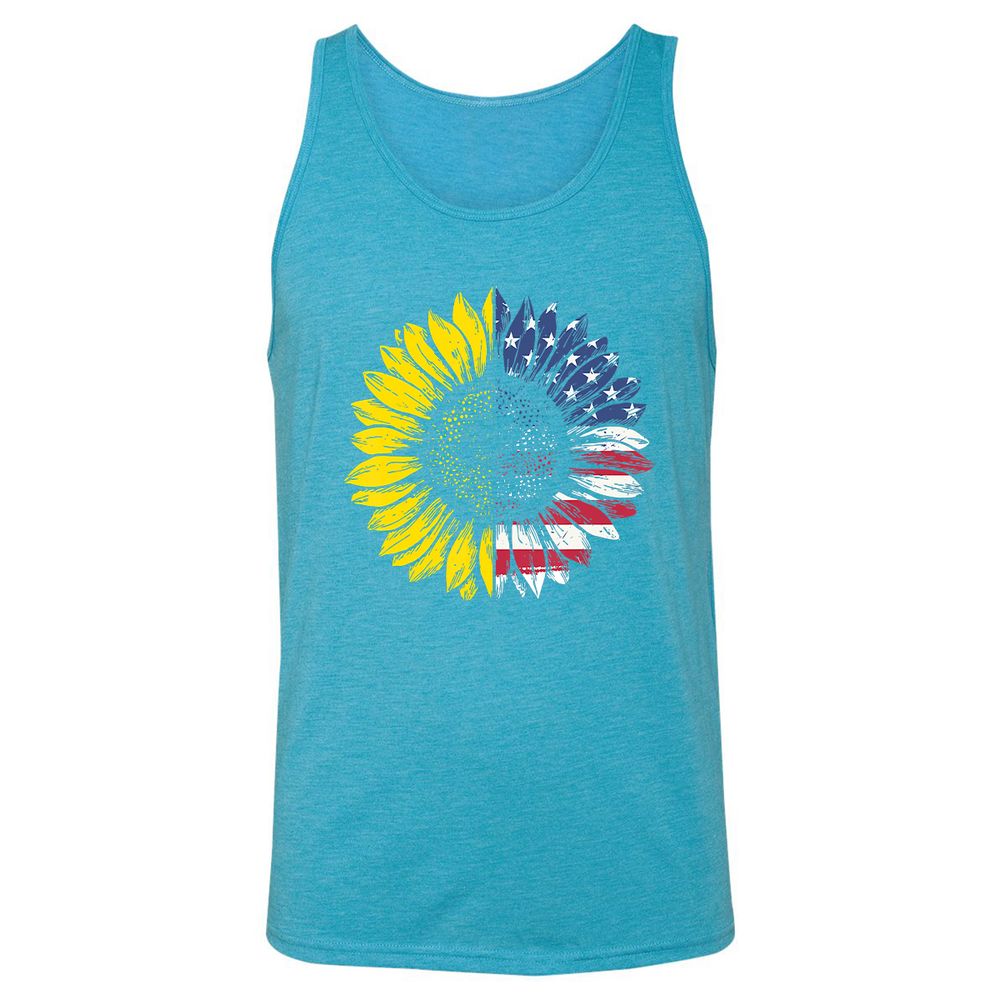 Unisex Jersey Tank - GHK3WB8T - Aqua Triblend - 3