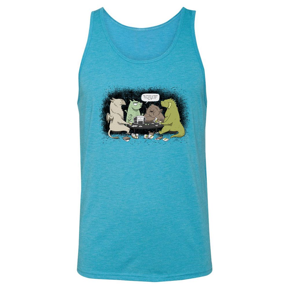 Unisex Jersey Tank - EFAJR6JM - Aqua Triblend - 3
