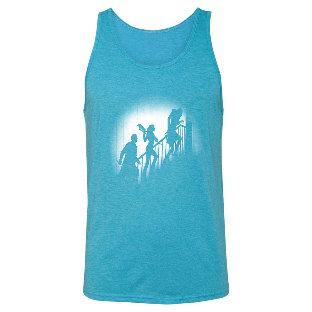 Unisex Jersey Tank - JLVQ57MT - Aqua Triblend - 3
