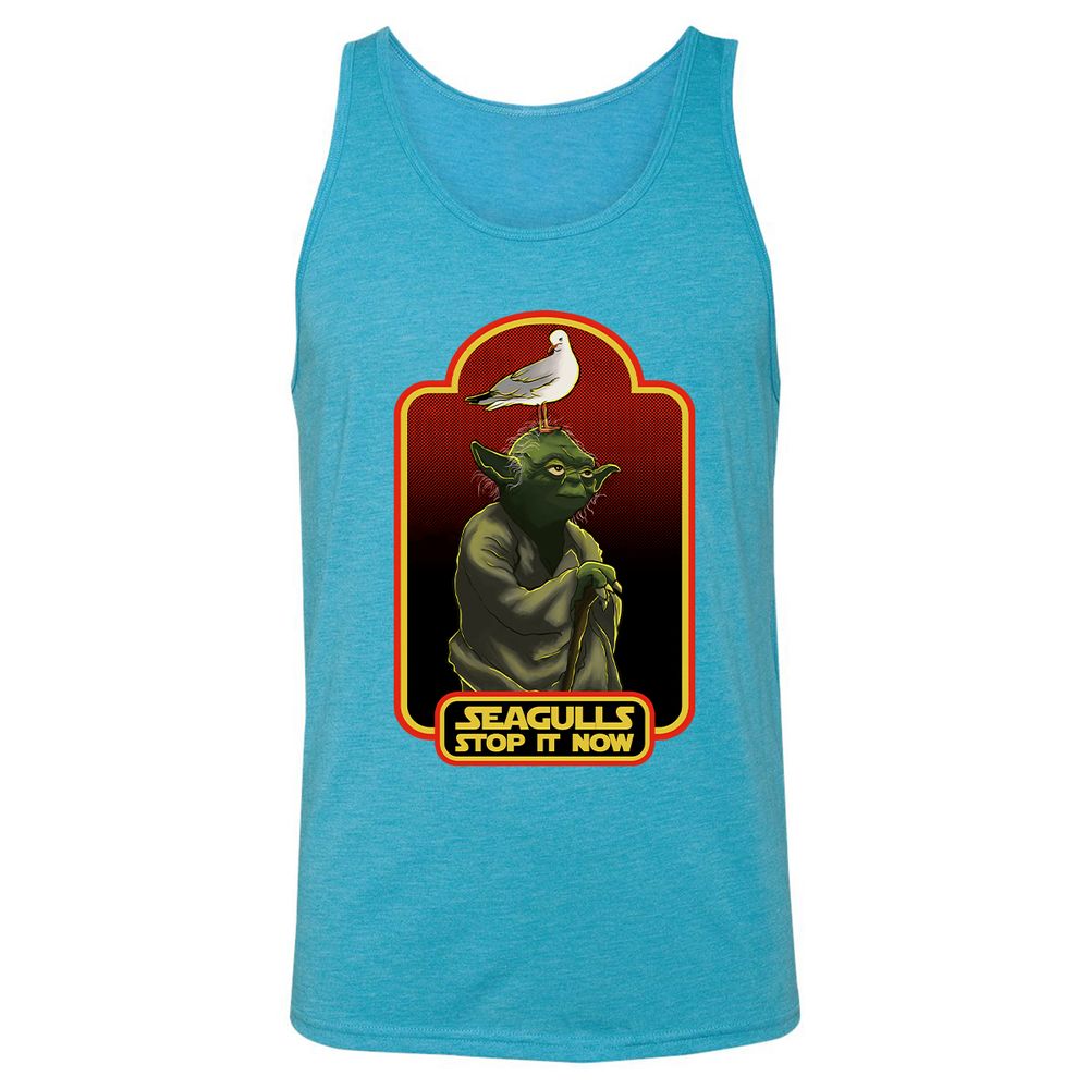 Unisex Jersey Tank - 9MZJYEV2 - Aqua Triblend - 3