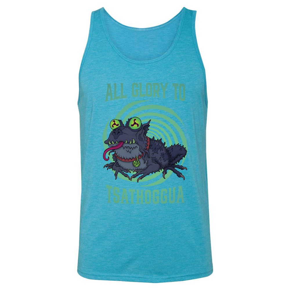 Unisex Jersey Tank - HM56DXMK - Aqua Triblend - 3