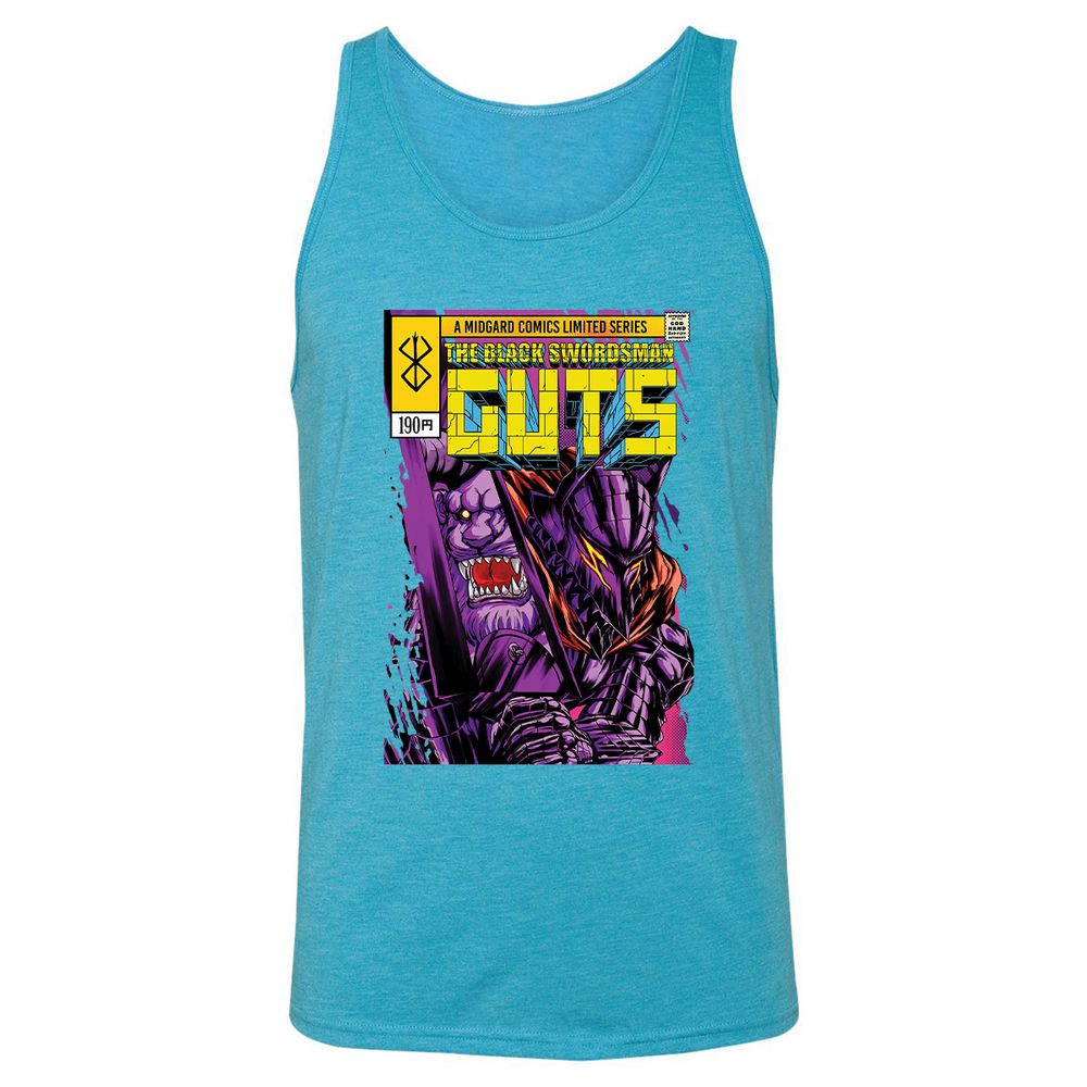 Unisex Jersey Tank - XCUH6NHC - Aqua Triblend - 3