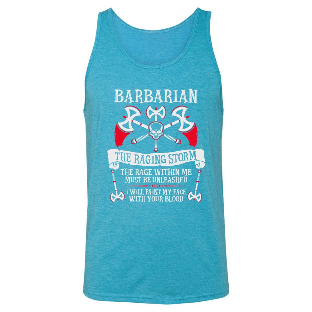 Unisex Jersey Tank - 6XULQZNV - Aqua Triblend - 3