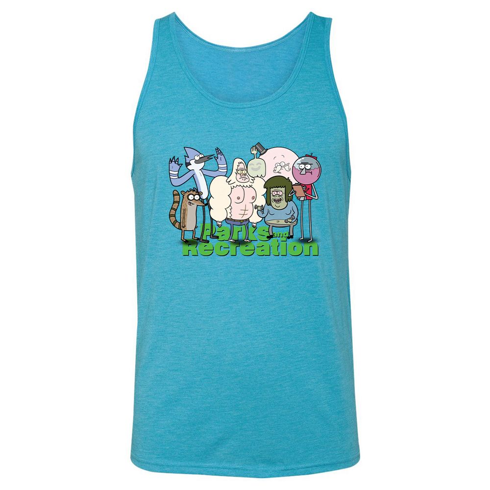Unisex Jersey Tank - C52BEF82 - Aqua Triblend - 3