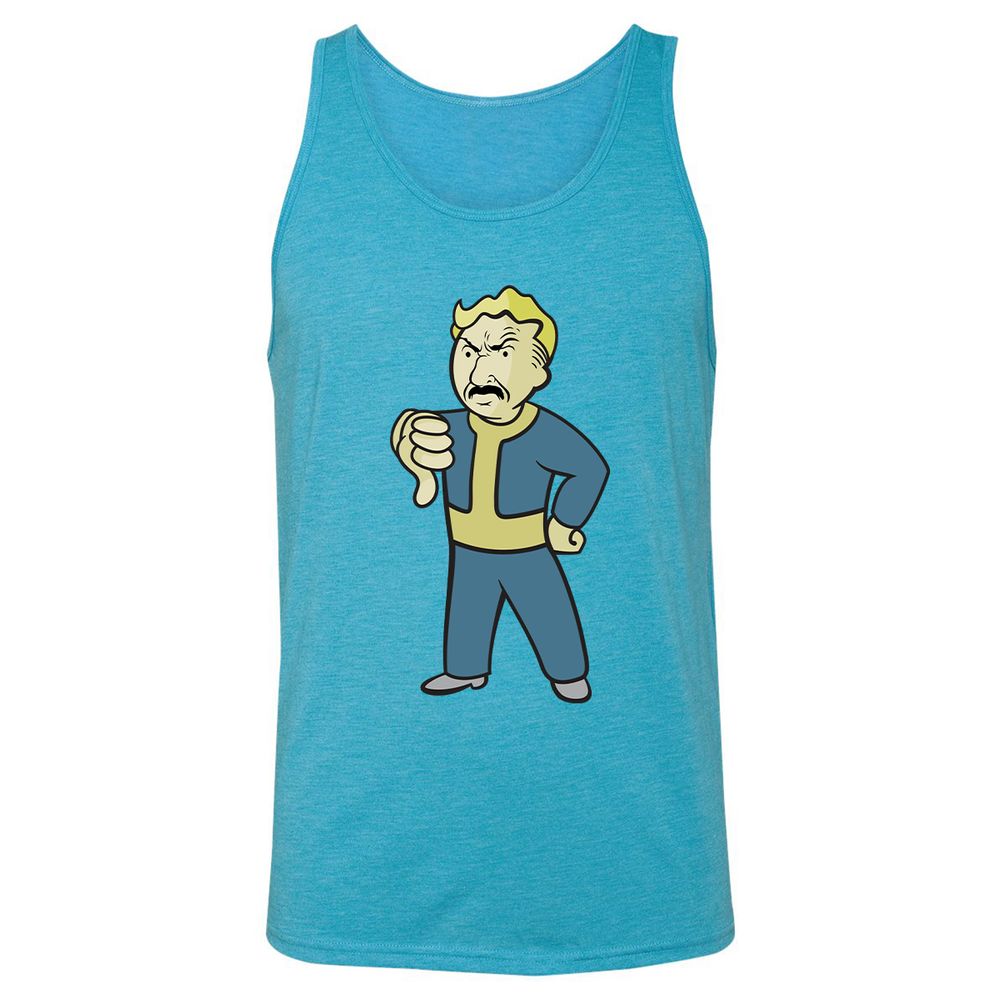 Unisex Jersey Tank - PX5XPJH8 - Aqua Triblend - 3