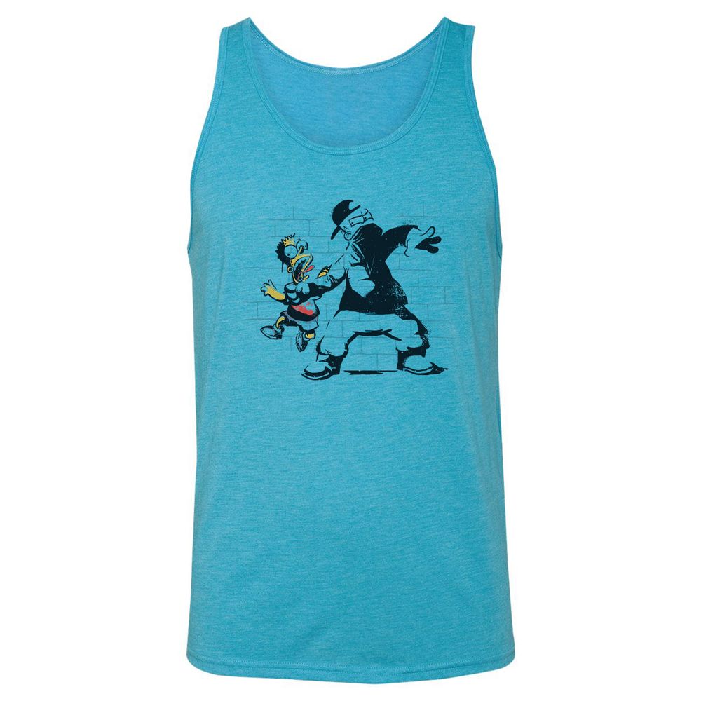 Unisex Jersey Tank - QYJ53EHE - Aqua Triblend - 3