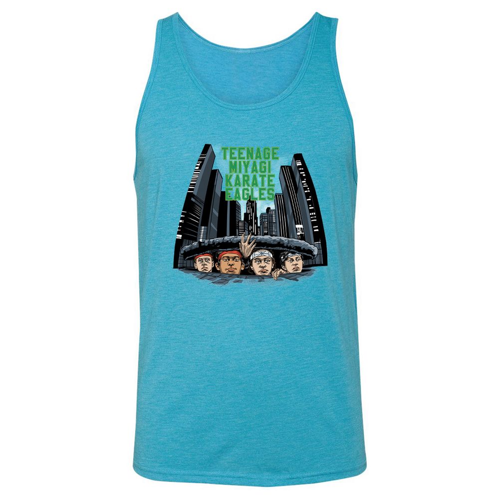 Unisex Jersey Tank - 17VGJB44 - Aqua Triblend - 3