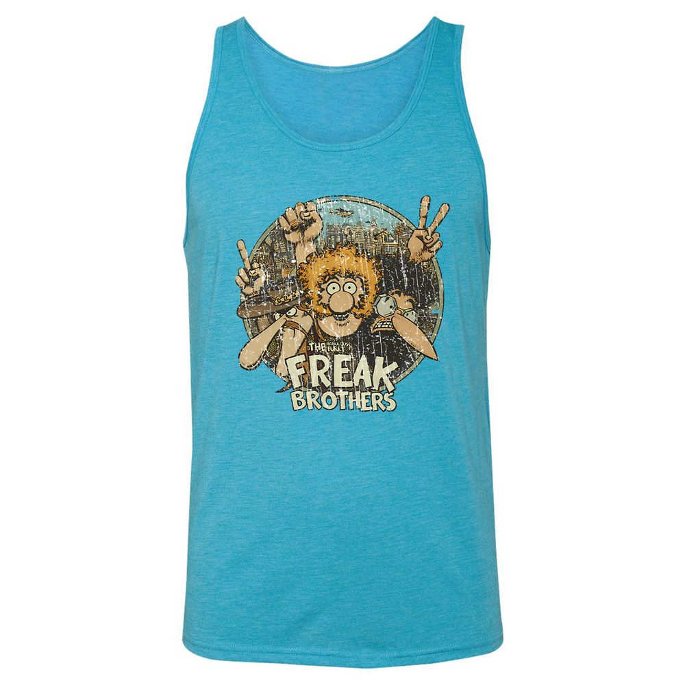 Unisex Jersey Tank - KG855HRL - Aqua Triblend - 3