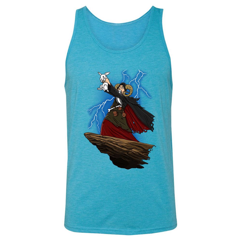 Unisex Jersey Tank - U615QRP9 - Aqua Triblend - 3