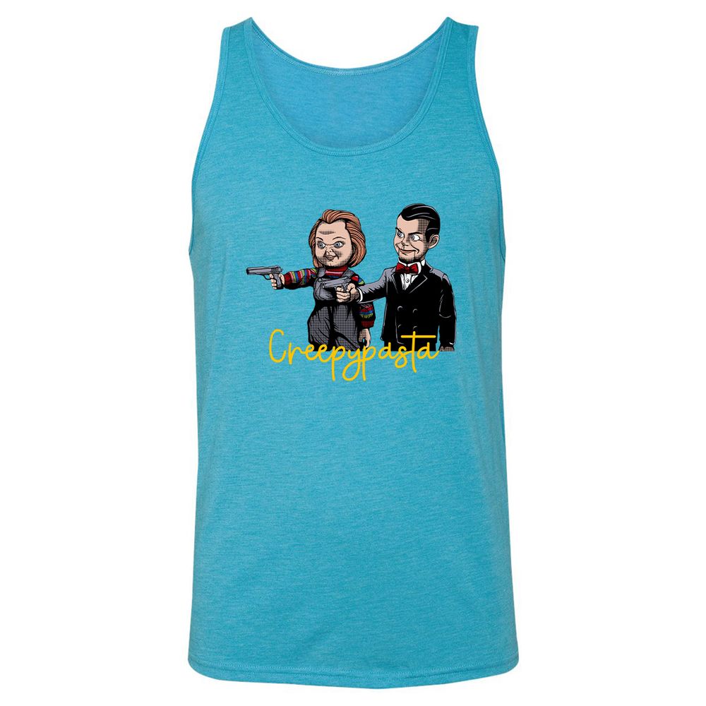 Unisex Jersey Tank - HTQCD5CE - Aqua Triblend - 3