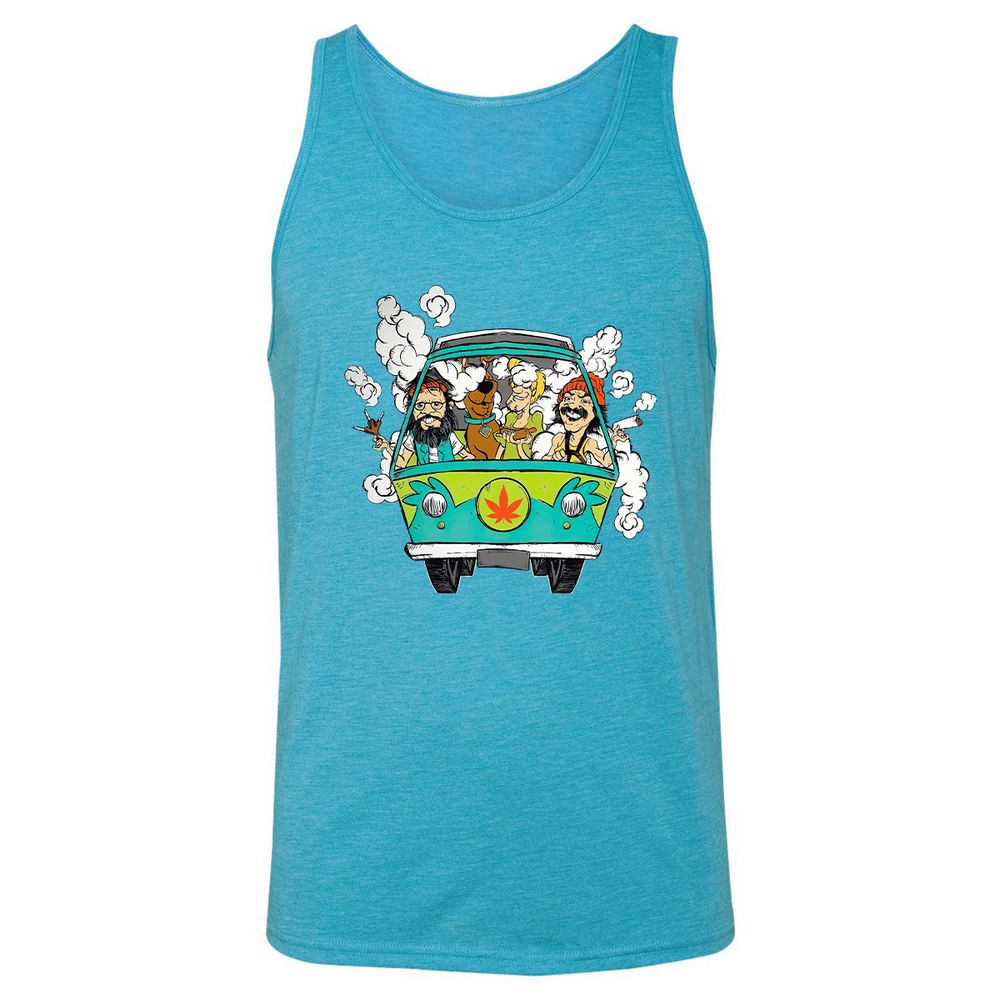 Unisex Jersey Tank - P4STY195 - Aqua Triblend - 3