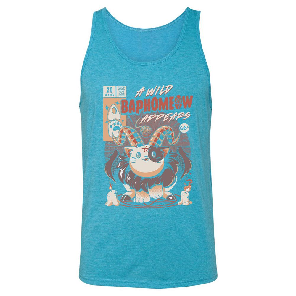 Unisex Jersey Tank - QTSVBYAN - Aqua Triblend - 3