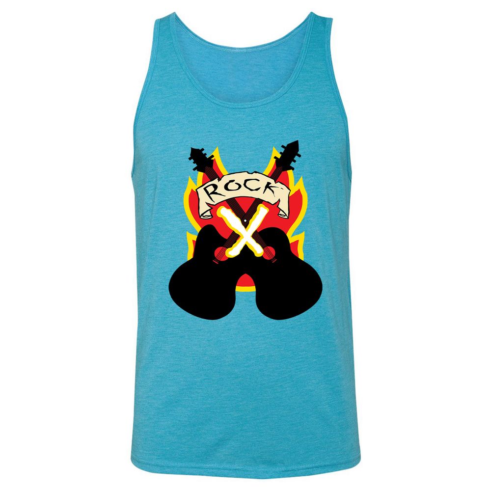 Unisex Jersey Tank - GH5NCR1A - Aqua Triblend - 3