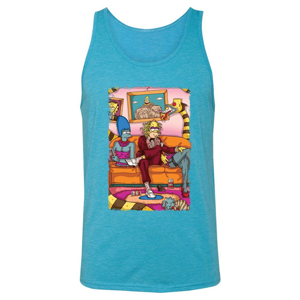 Unisex Jersey Tank - K3UB7DQ6 - Aqua Triblend - 3