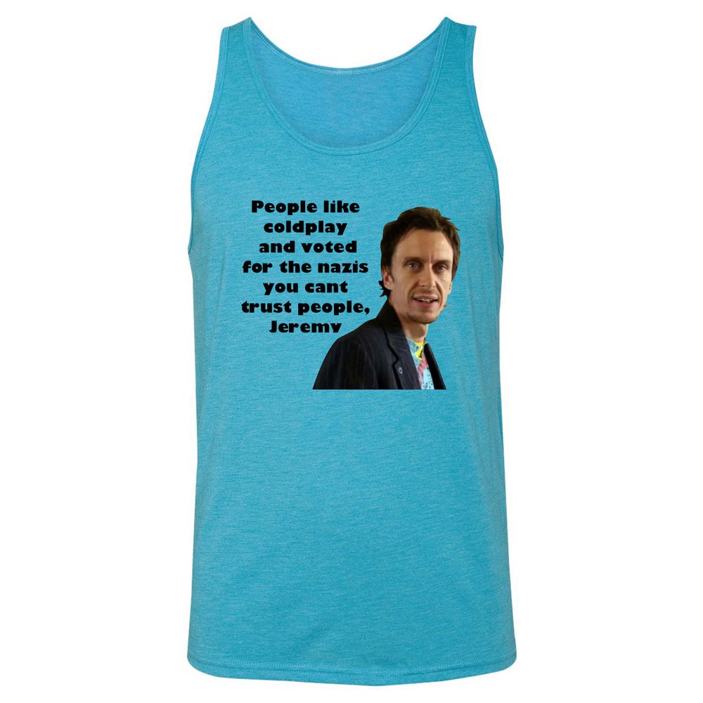 Unisex Jersey Tank - HTZJBBFK - Aqua Triblend - 3