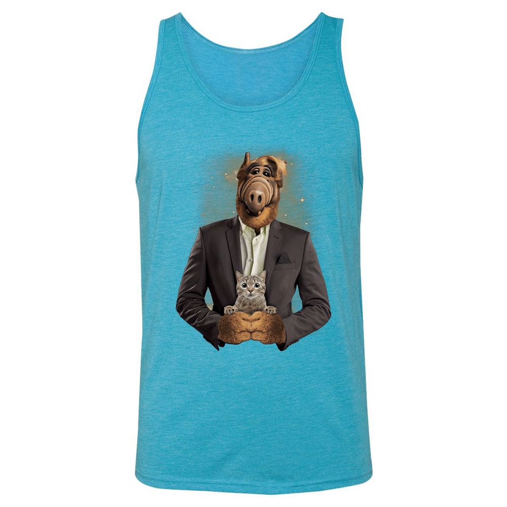Unisex Jersey Tank - WNVZ1UY8 - Aqua Triblend - 3