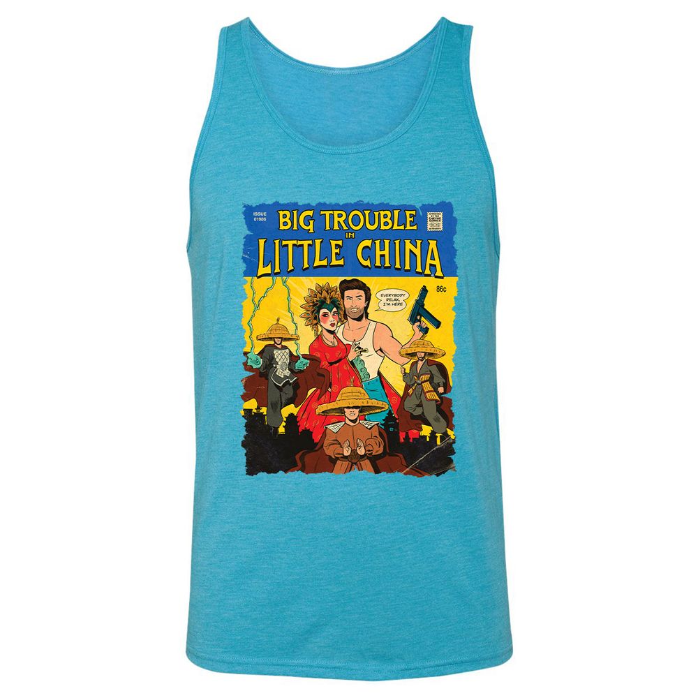 Unisex Jersey Tank - NS8L596E - Aqua Triblend - 3