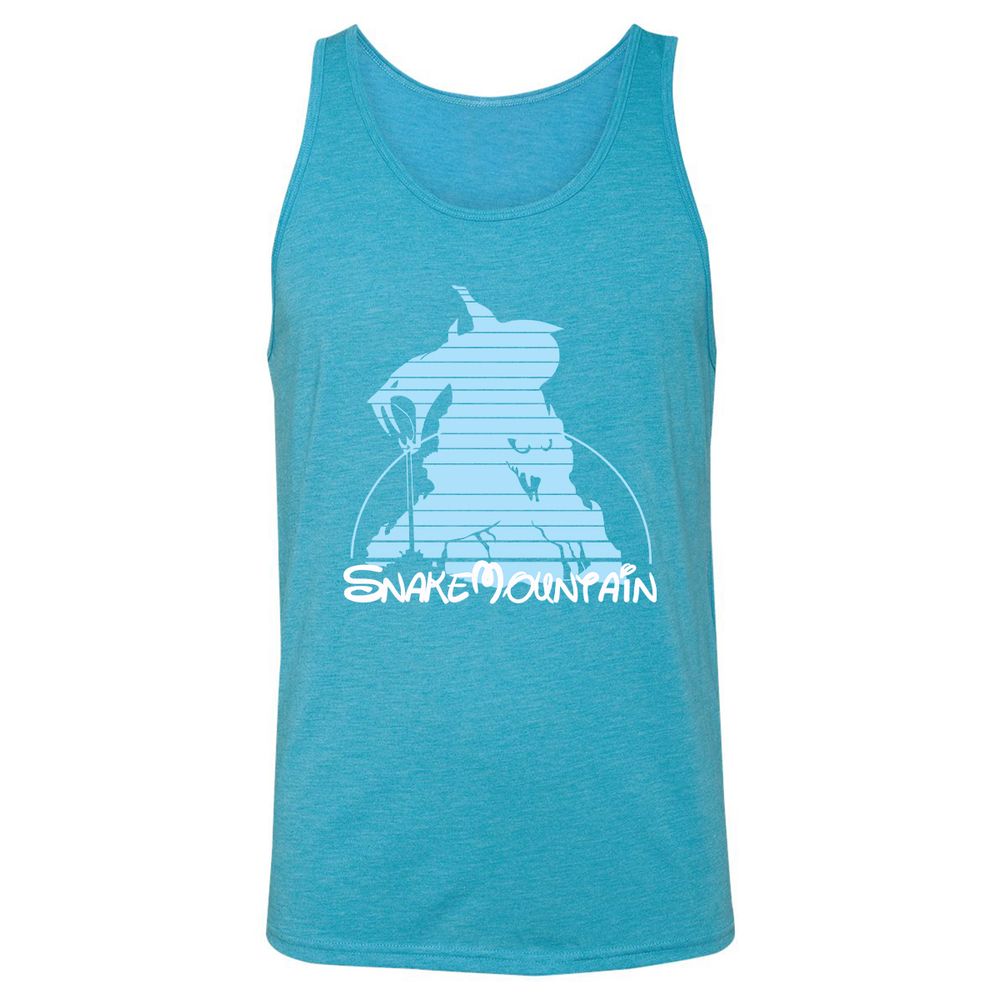 Unisex Jersey Tank - QGHLT5D3 - Aqua Triblend - 3