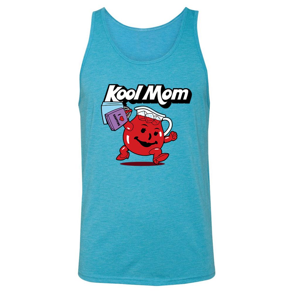 Unisex Jersey Tank - U7Q24UZP - Aqua Triblend - 3