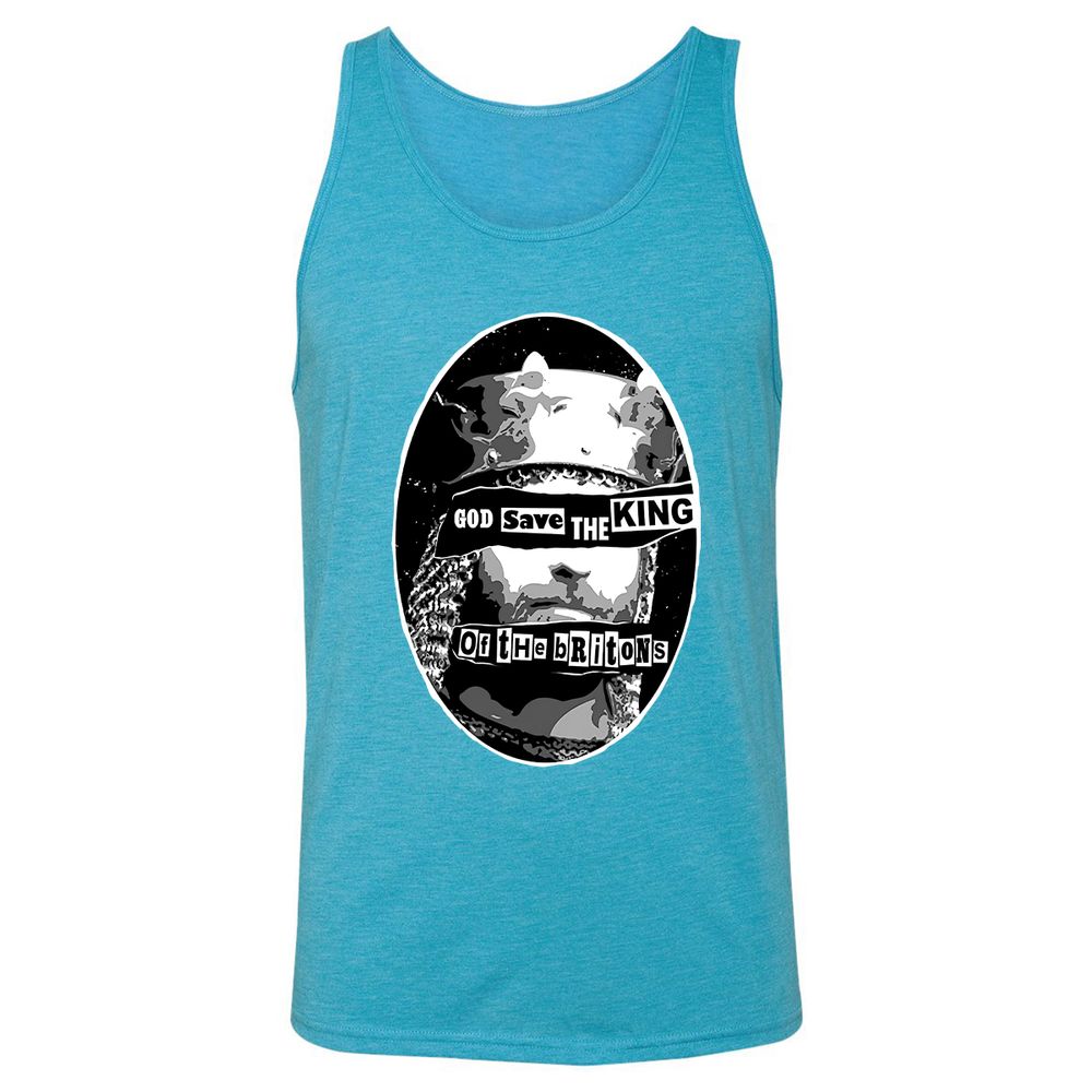 Unisex Jersey Tank - F8P3YYXL - Aqua Triblend - 3
