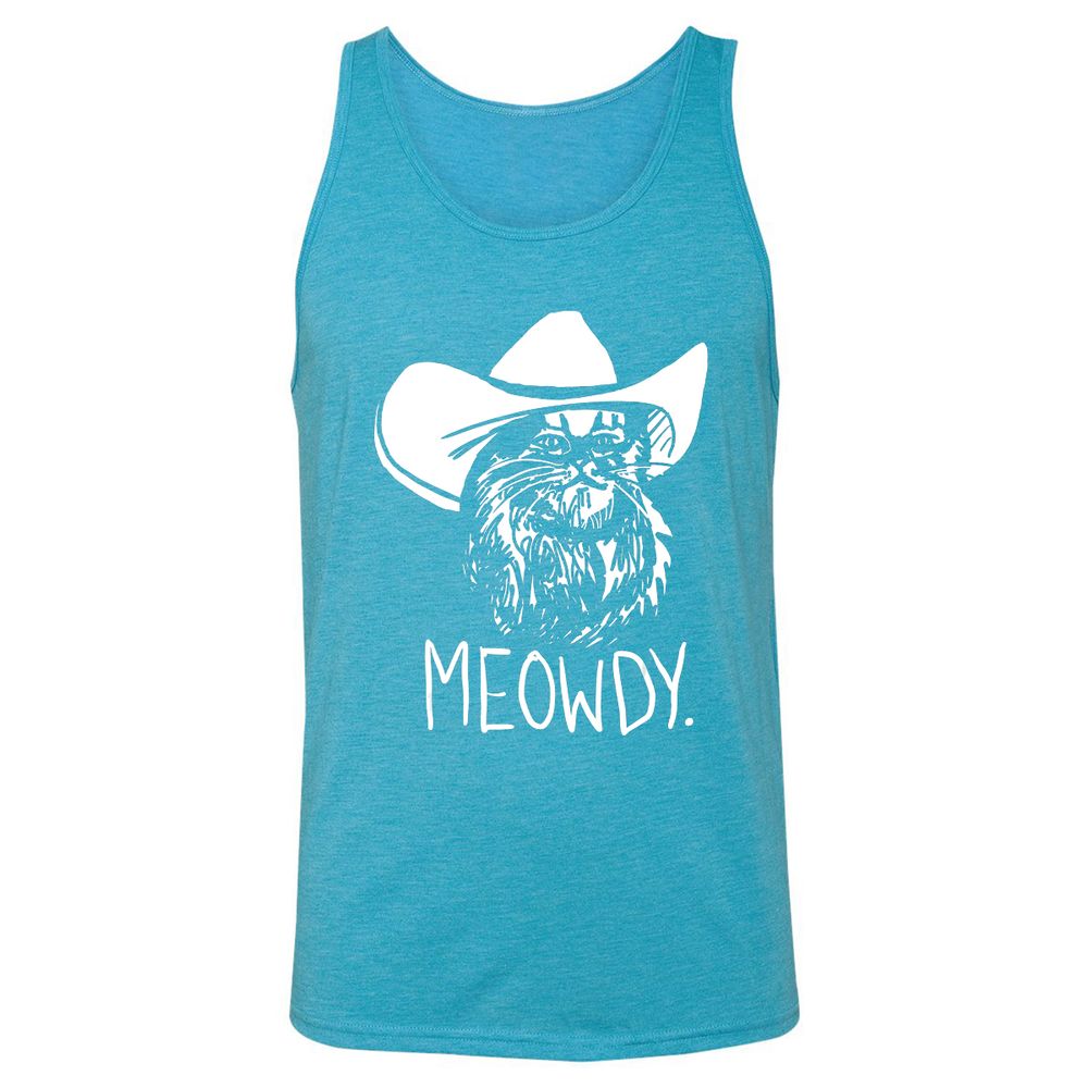 Unisex Jersey Tank - ANKFQ3ZE - Aqua Triblend - 3