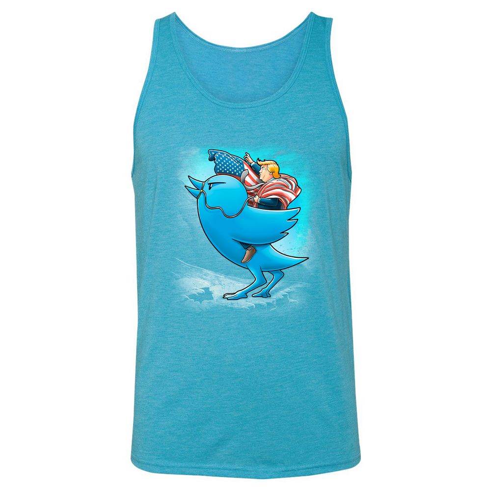 Unisex Jersey Tank - W6SG9EED - Aqua Triblend - 3