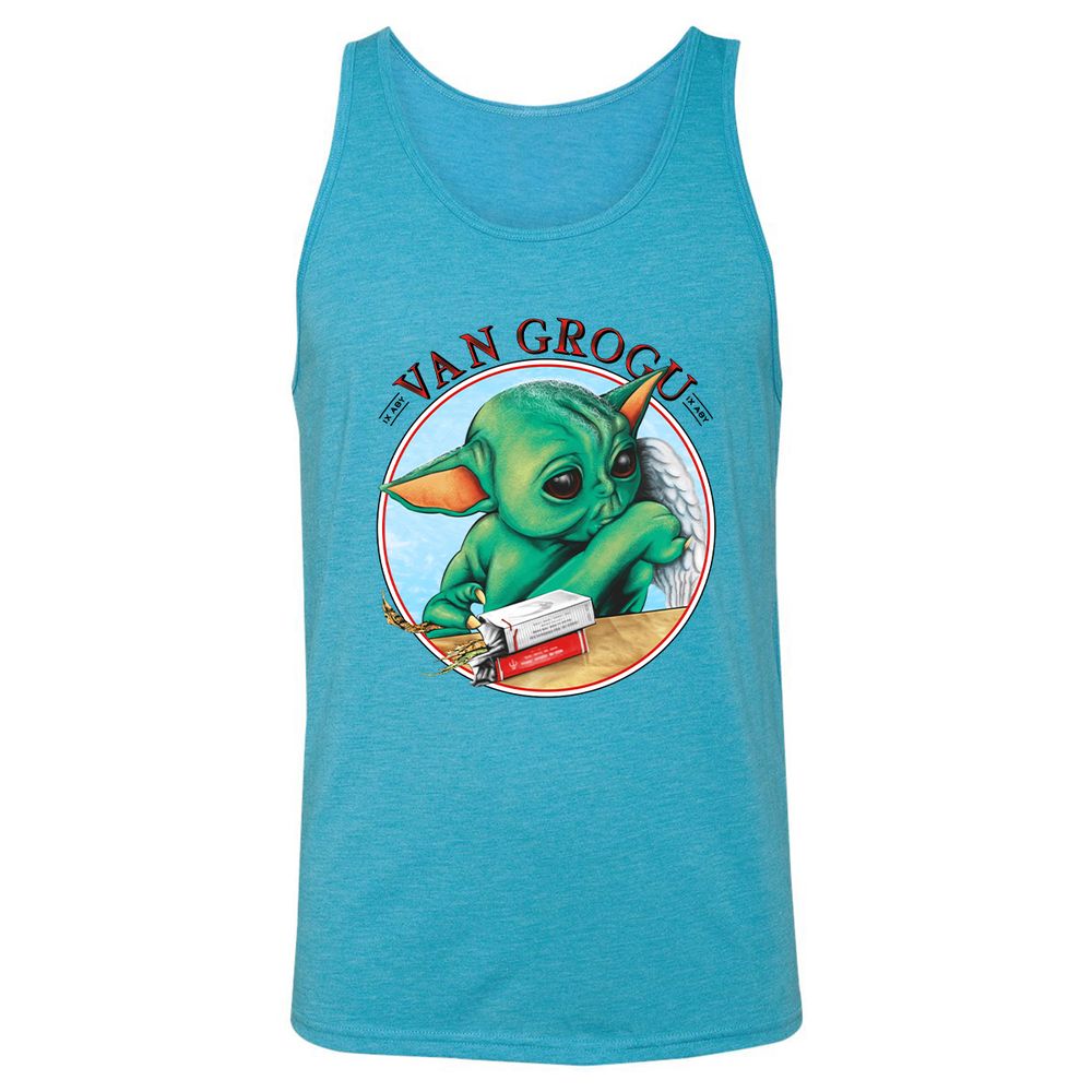 Unisex Jersey Tank - R7GKPKR4 - Aqua Triblend - 3