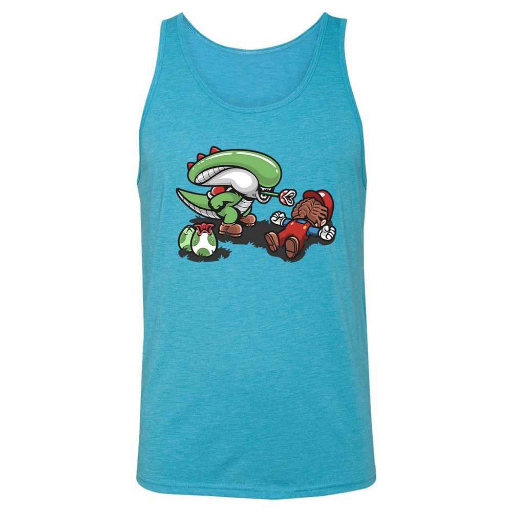 Unisex Jersey Tank - C83SR9YF - Aqua Triblend - 3
