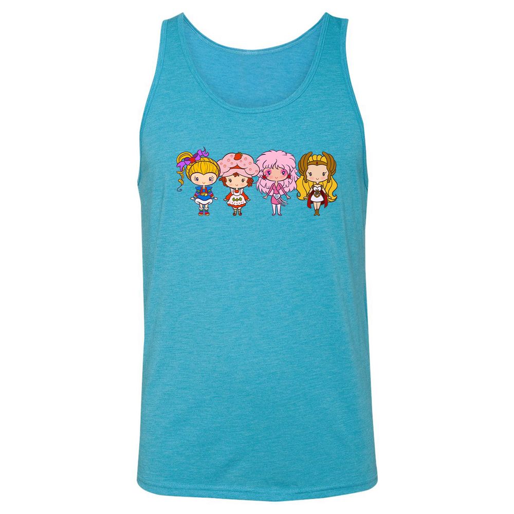 Unisex Jersey Tank - EB867C8M - Aqua Triblend - 3