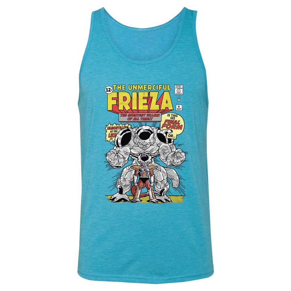 Unisex Jersey Tank - X3QMS76L - Aqua Triblend - 3